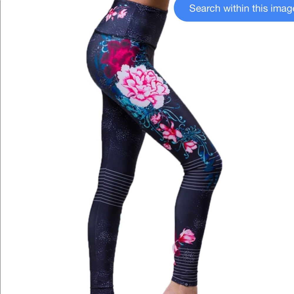 Onzie high rise floral leggings